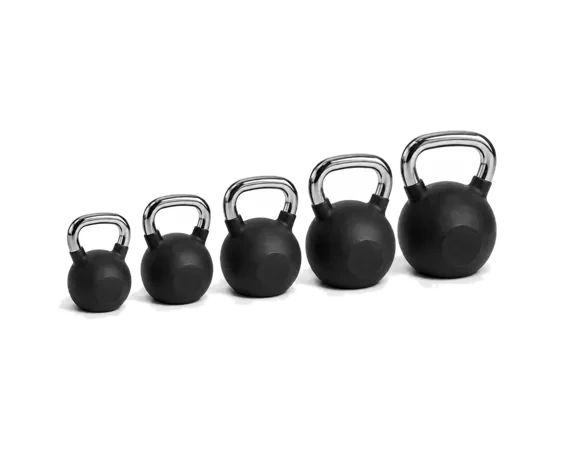 Rubber Coated Kettlebells – view 2