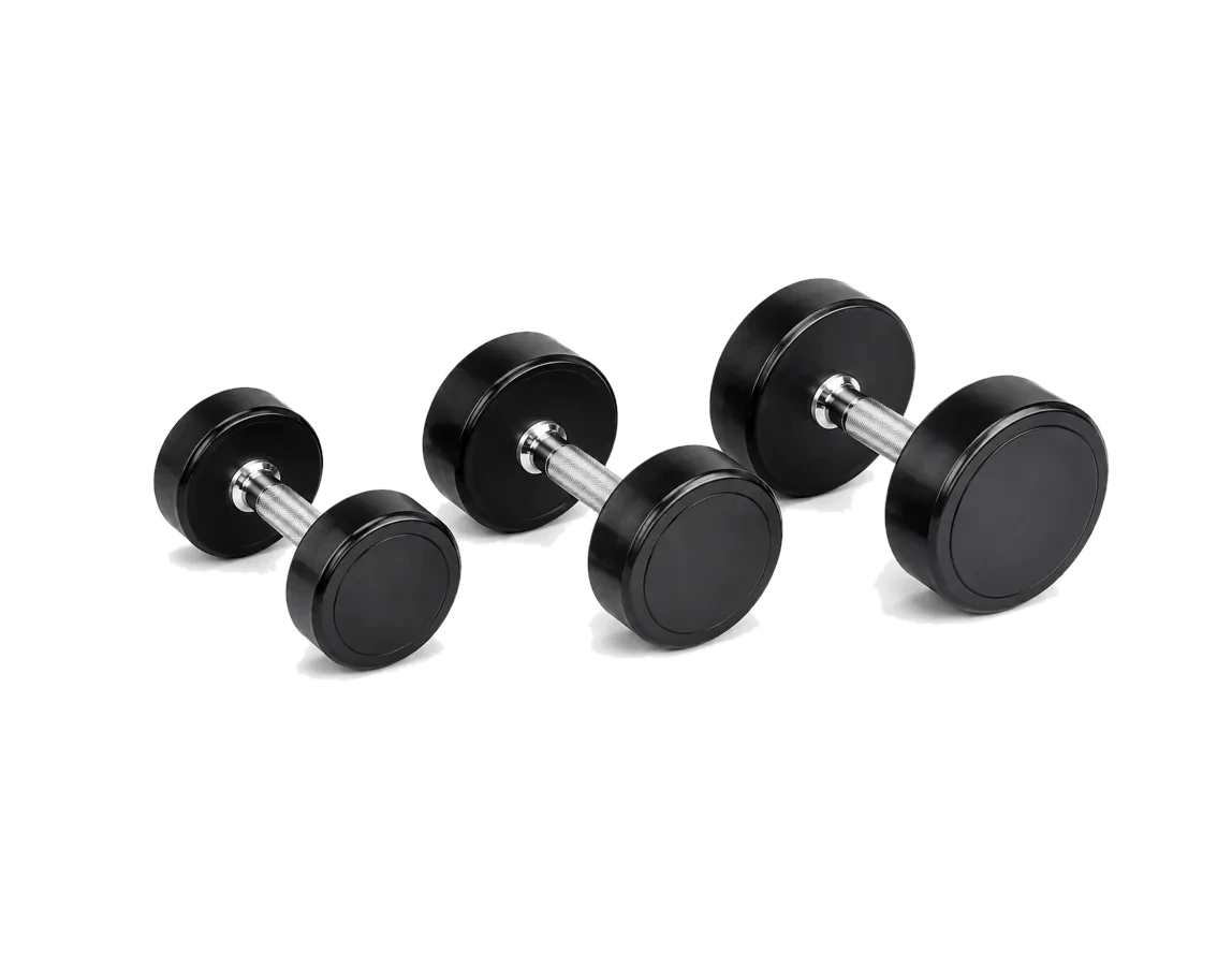 Urethane Dumbbells – CPU dumbbells manufactured by IRONHUE